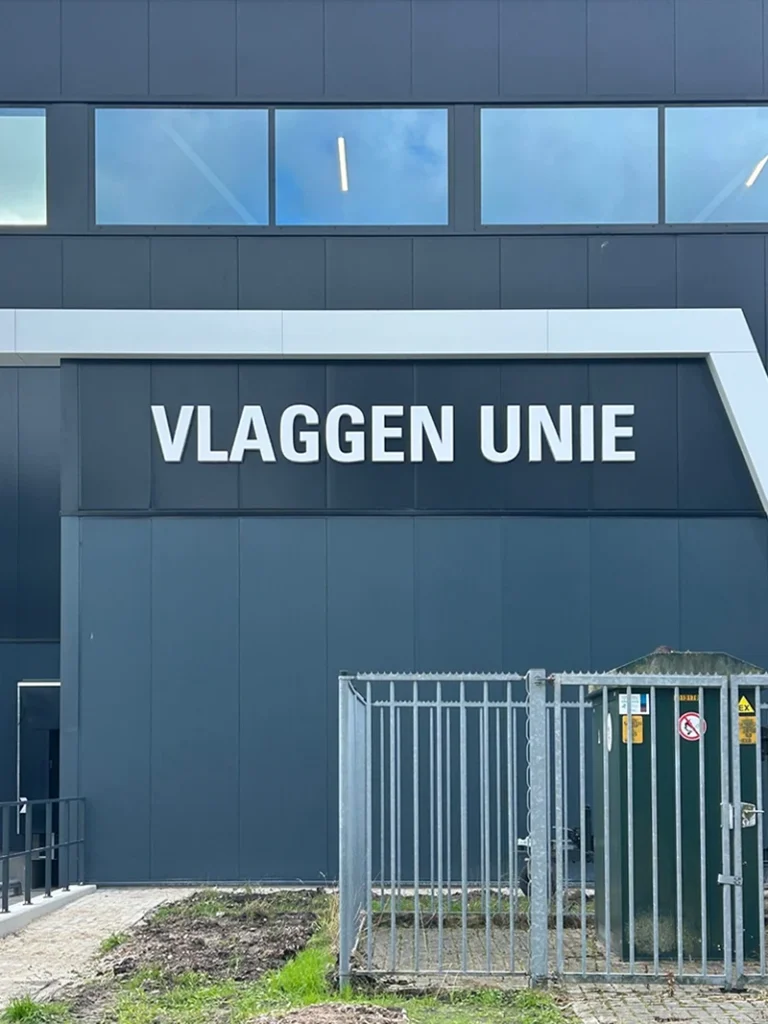 Vlaggen Unie doosletters onverlicht